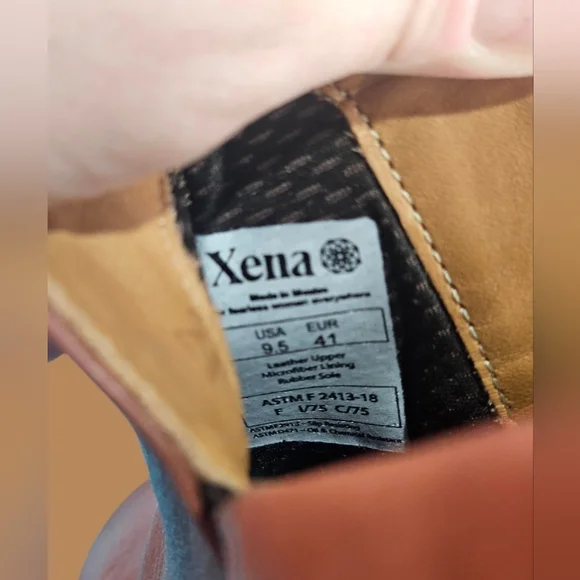 Xena Workwear Women's Gravity Work Shoes Steel Toe Sz 9.5 Cognac Brown - Picture 5 of 15